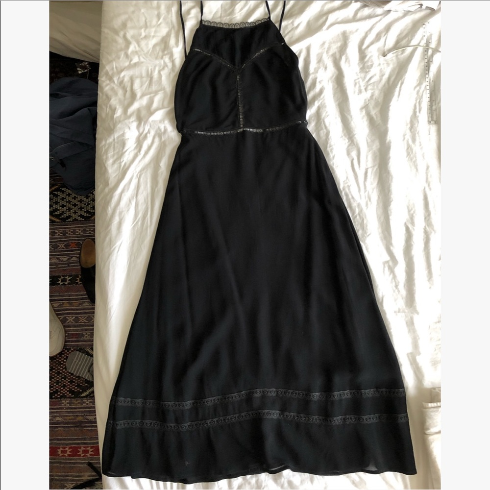 Reformation lace inset dress